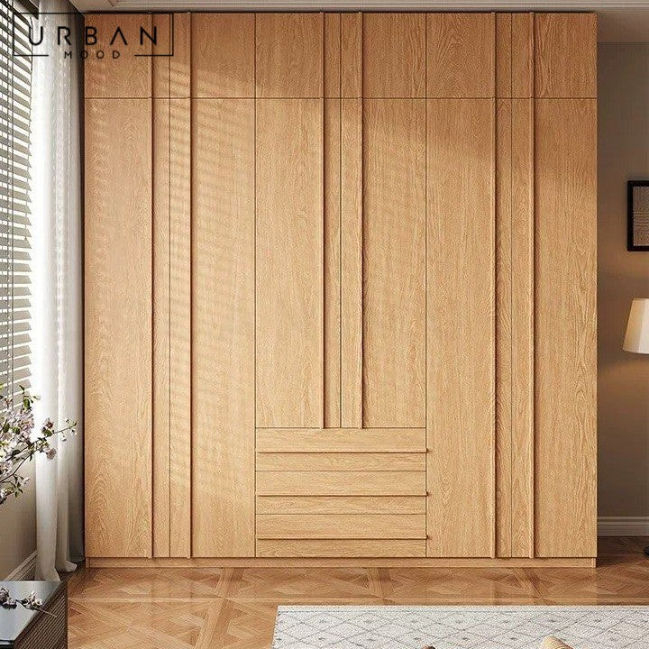 BASMA Modern Solid Wood Wardrobe