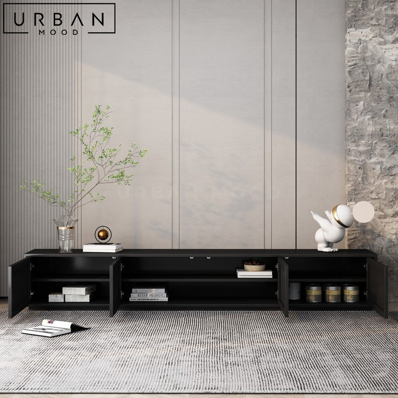 BASQ Japandi Solid Wood TV Console