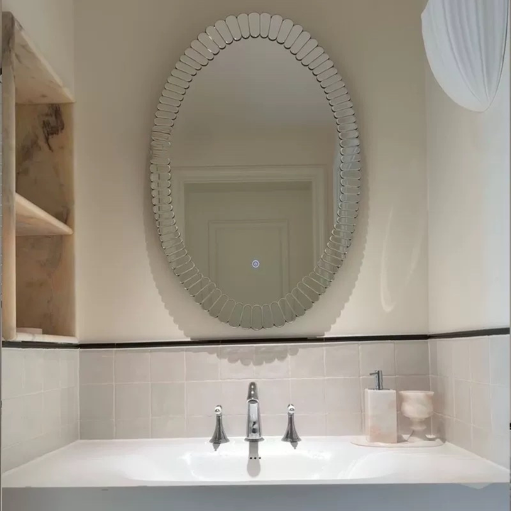 BASTER Modern Oval Wall Mirror - Urban Mood Singapore