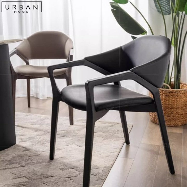 YENNY Modern Leather Dining Chair