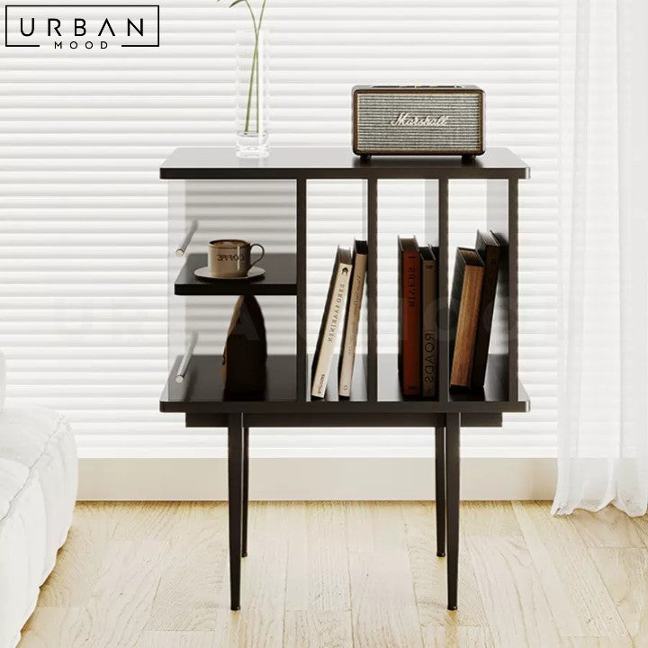 BENAZ Modern Solid Wood Side Table