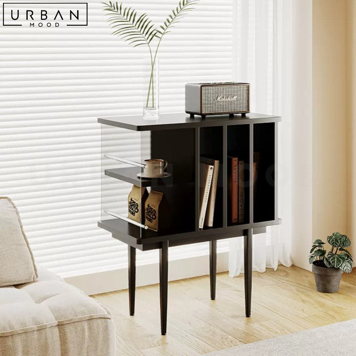 BENAZ Modern Solid Wood Side Table