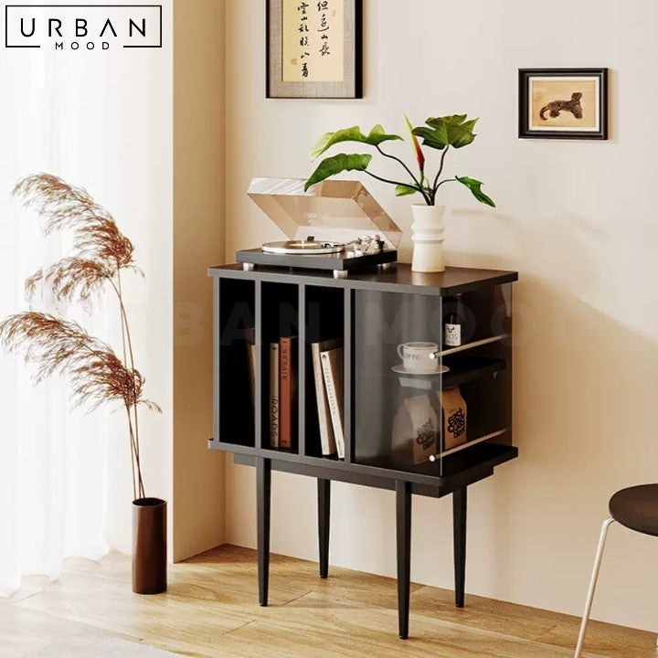 BENAZ Modern Solid Wood Side Table