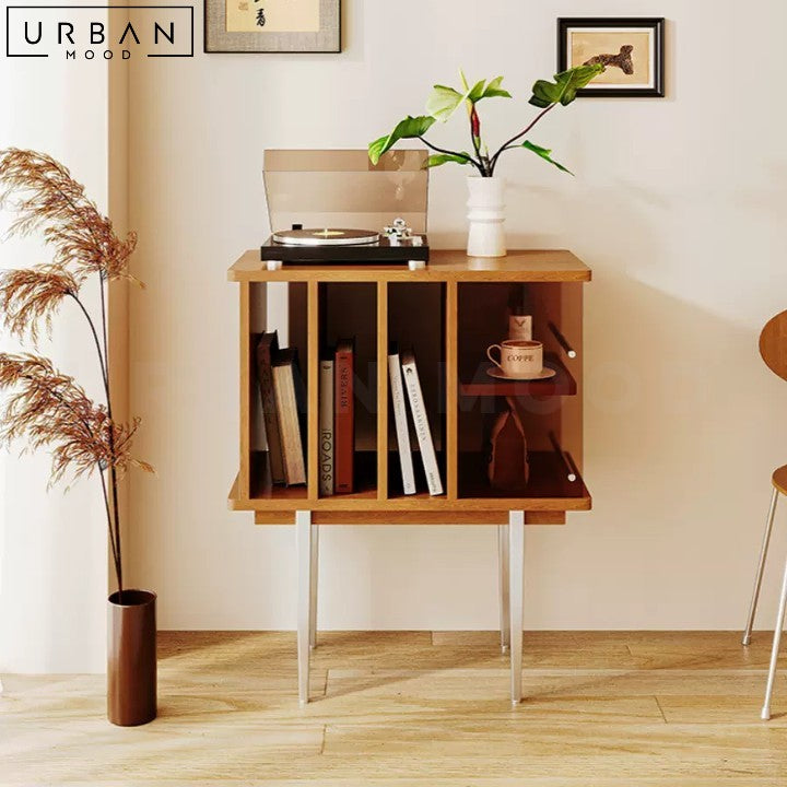 BENAZ Modern Solid Wood Side Table