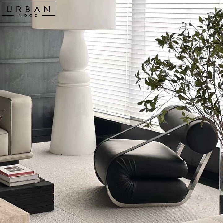 BEHRENS Modern Leather Leisure Chair