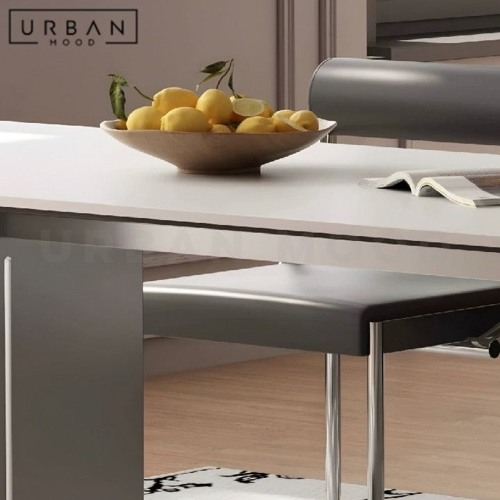 BEKELE Modern Stainless Steel Dining Table