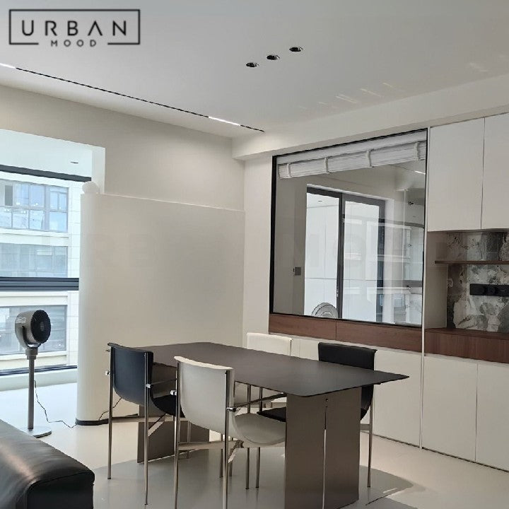 BEKELE Modern Stainless Steel Dining Table