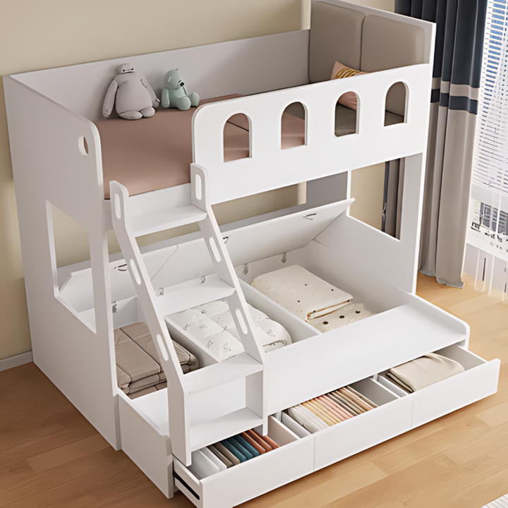 BELVE Modern Solid Wood Double Decker Bedframe - Urban Mood Singapore