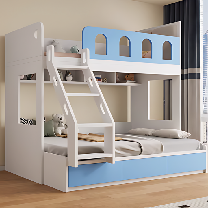 BELVE Modern Solid Wood Double Decker Bedframe - Urban Mood Singapore