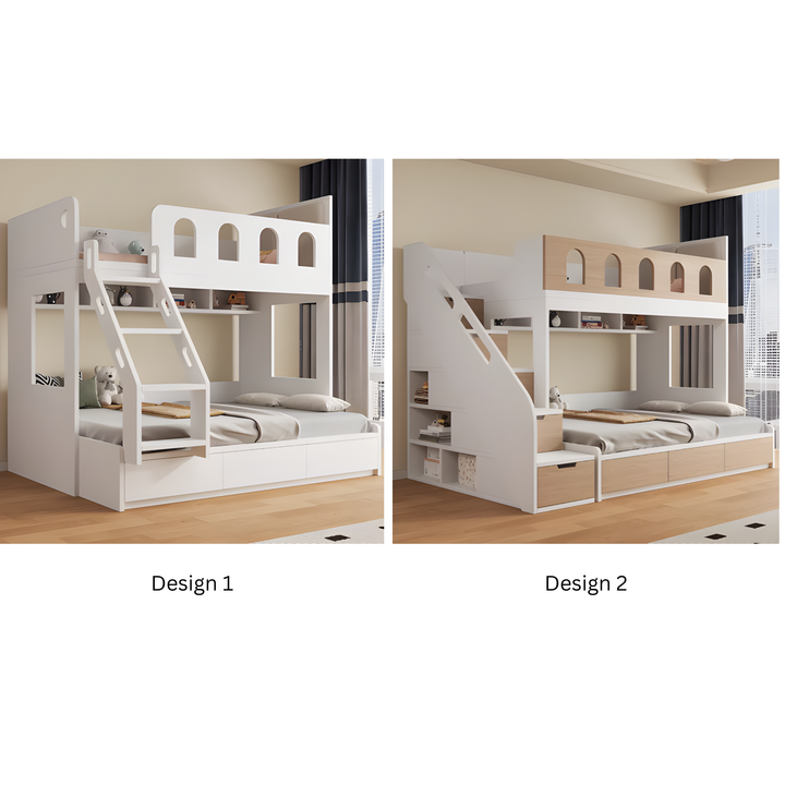 BELVE Modern Solid Wood Double Decker Bedframe - Urban Mood Singapore