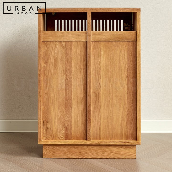 BENDA Modern Solid Wood Side Cabinet