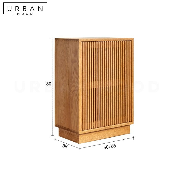 BENDA Modern Solid Wood Side Cabinet