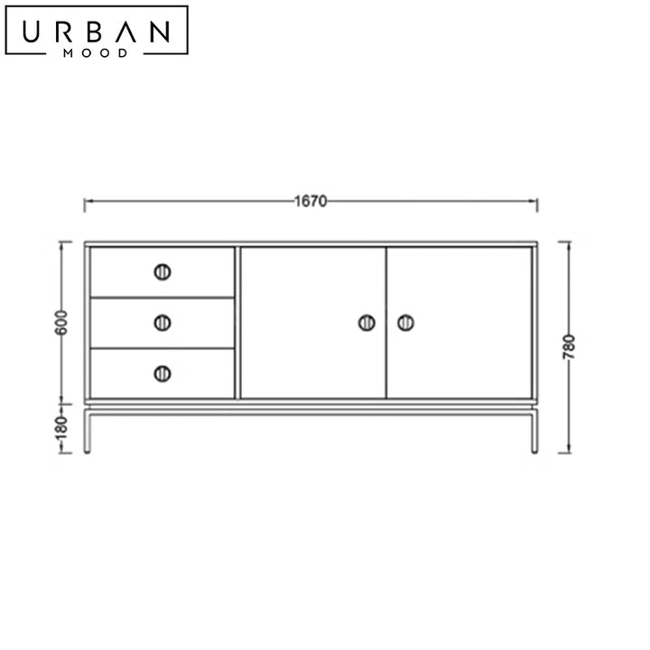 BENIOFF Oriental Solid Wood Sideboard