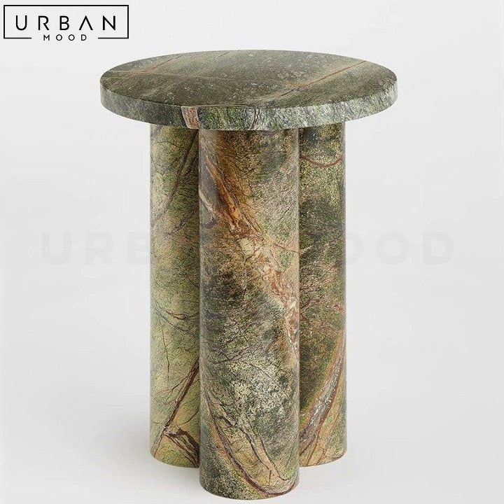 BENITEZ Modern Round Marble Side Table