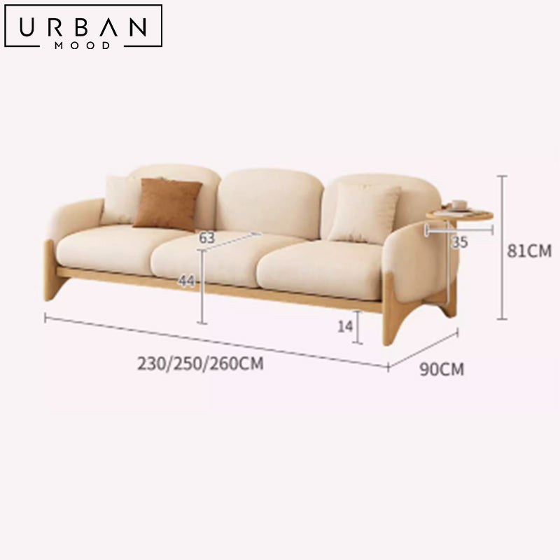 BENMIN Japandi Boucle Sofa