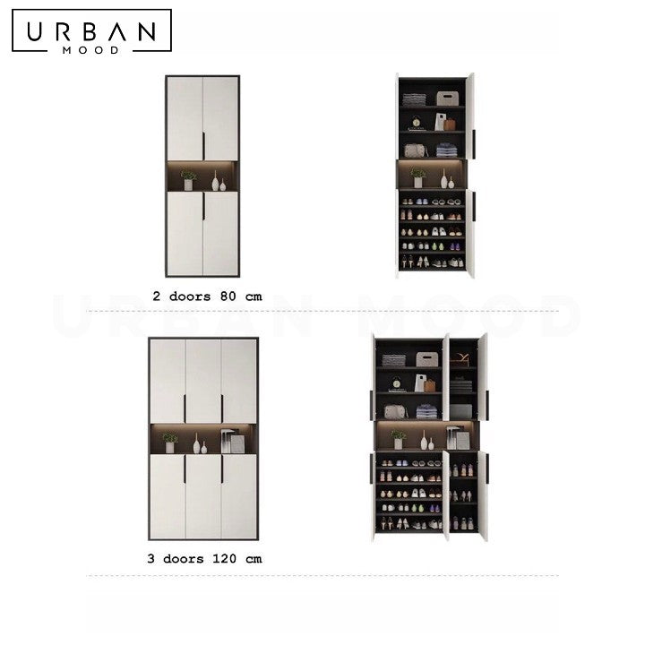 BERAN Modern Full Length Shoe Cabinet