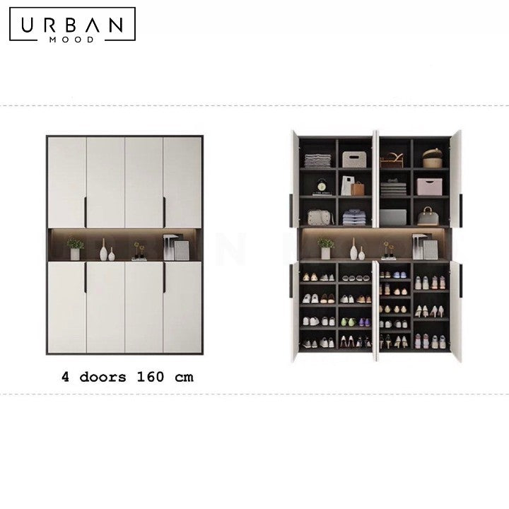 BERAN Modern Full Length Shoe Cabinet