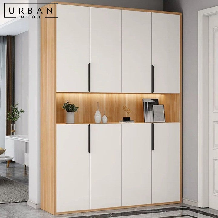 BERAN Modern Full Length Shoe Cabinet