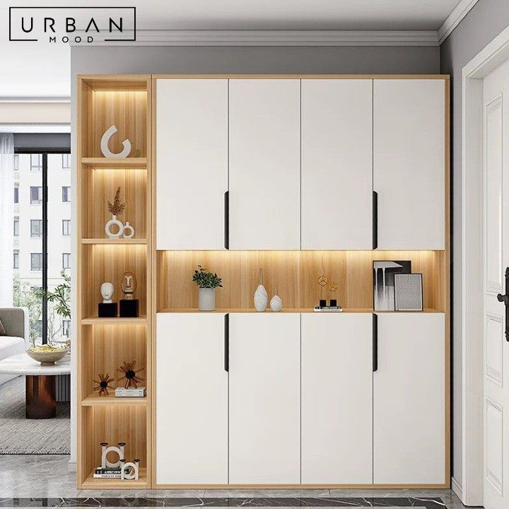 BERAN Modern Full Length Shoe Cabinet