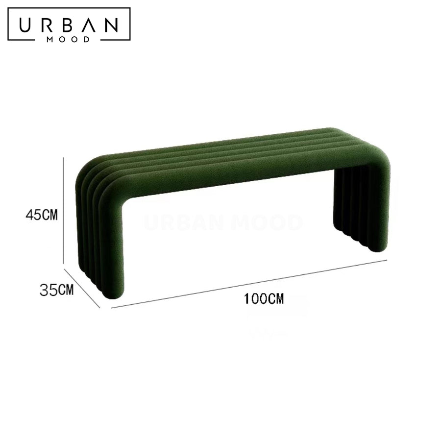 BERNICE Modern Boucle Bench – Urban Mood