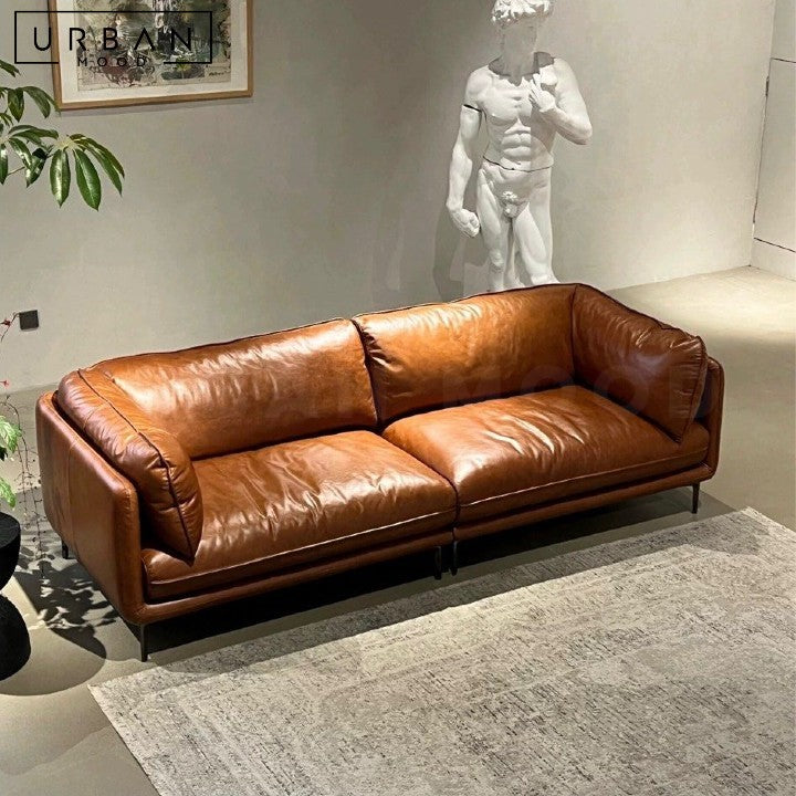 BERTHA Modern Leather Sofa