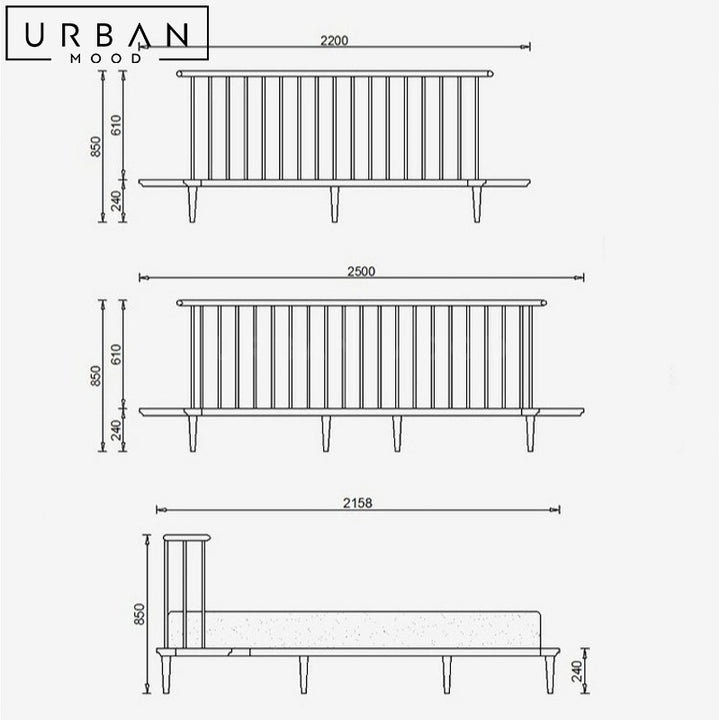 BERTO Rustic Solid Wood Bedframe