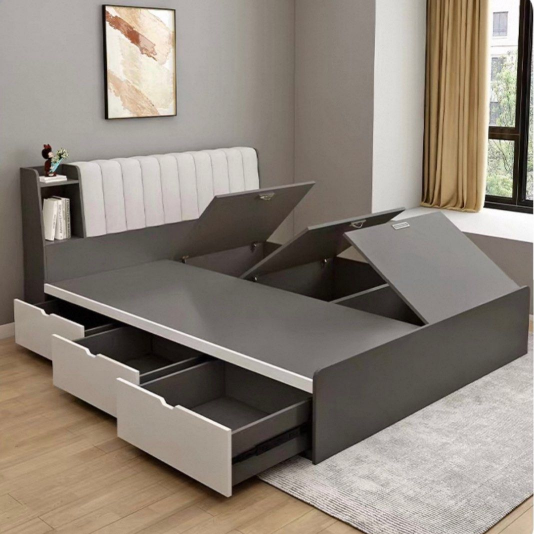 BEXON Modern Solid Wood Storage Bedframe - Urban Mood Singapore