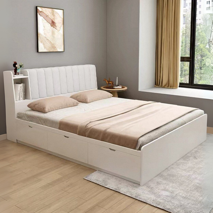 BEXON Modern Solid Wood Storage Bedframe - Urban Mood Singapore