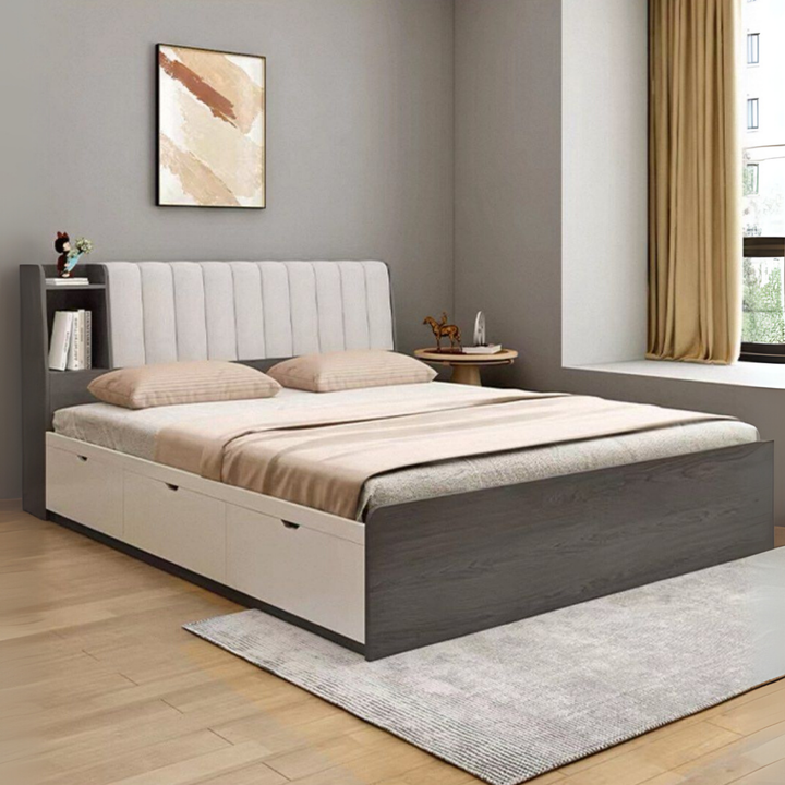 BEXON Modern Solid Wood Storage Bedframe - Urban Mood Singapore