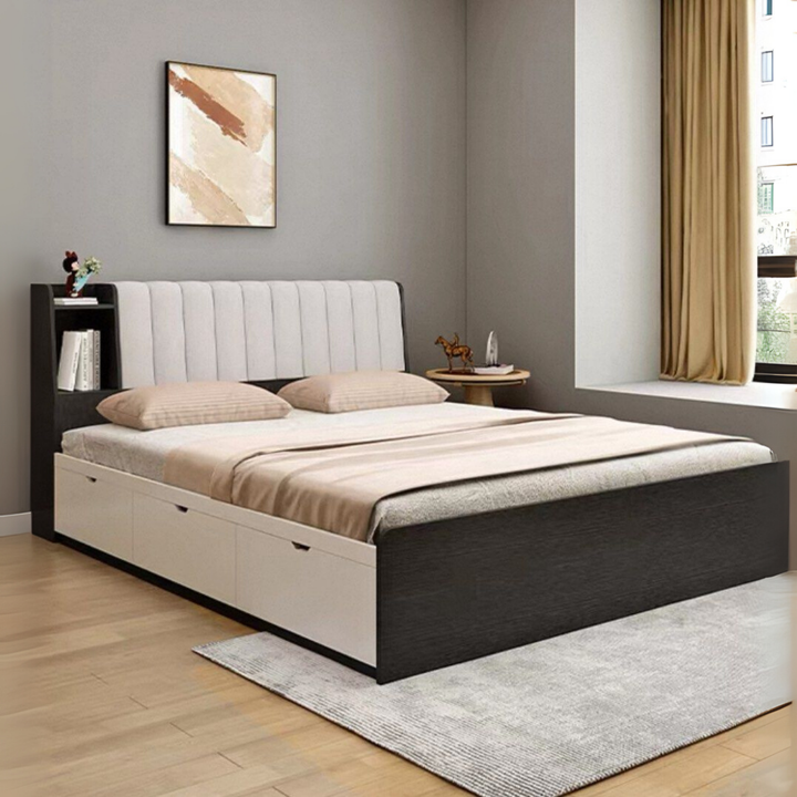 BEXON Modern Solid Wood Storage Bedframe - Urban Mood Singapore