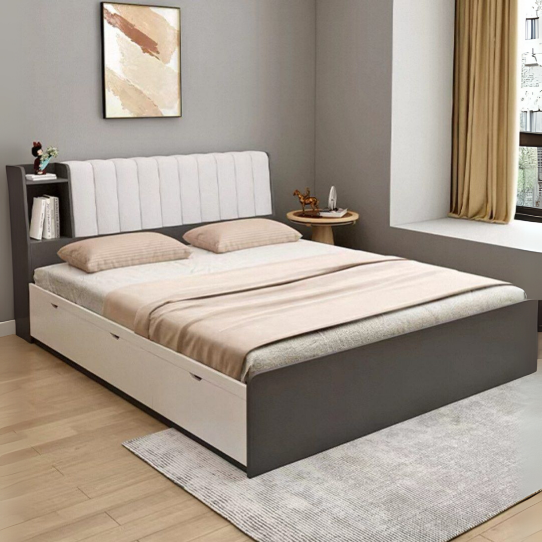 BEXON Modern Solid Wood Storage Bedframe - Urban Mood Singapore