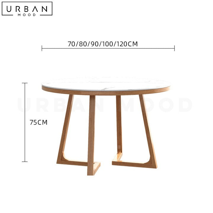 BIEL Modern Solid Wood Dining Table