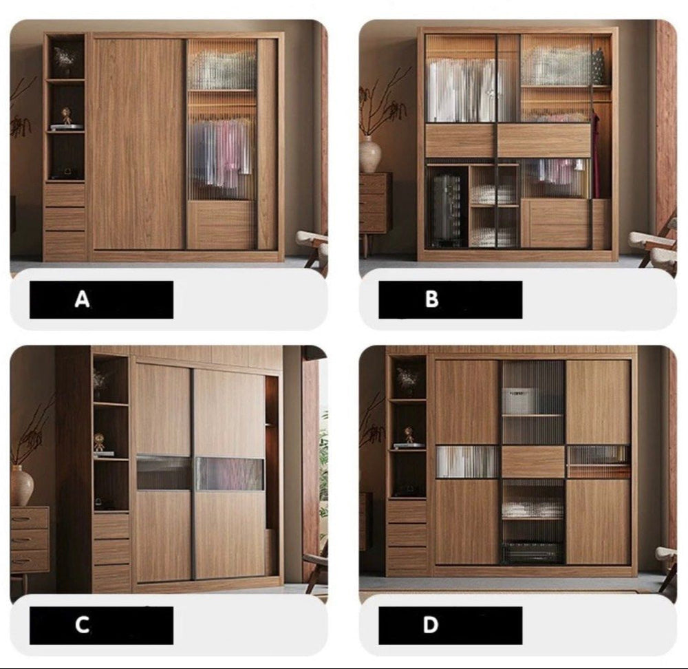 BIJOU Modern Solid Wood Wardrobe - Urban Mood Singapore