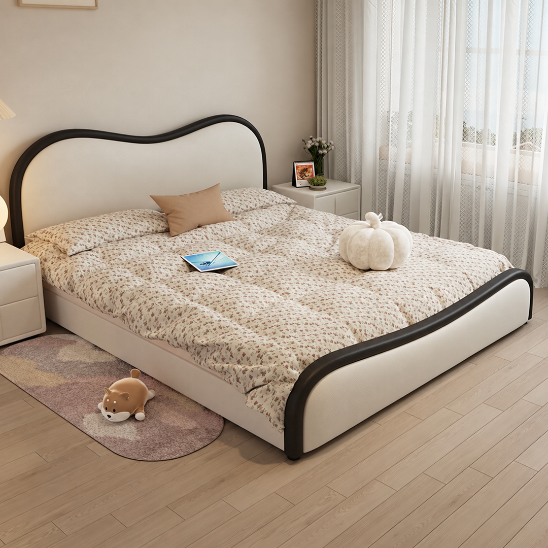 BIKA Modern Leather Storage Bedframe - Urban Mood Singapore