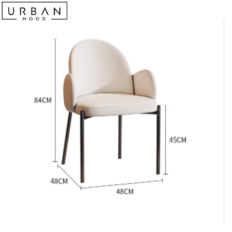 BIRGIT Modern Fabric Dining Chair