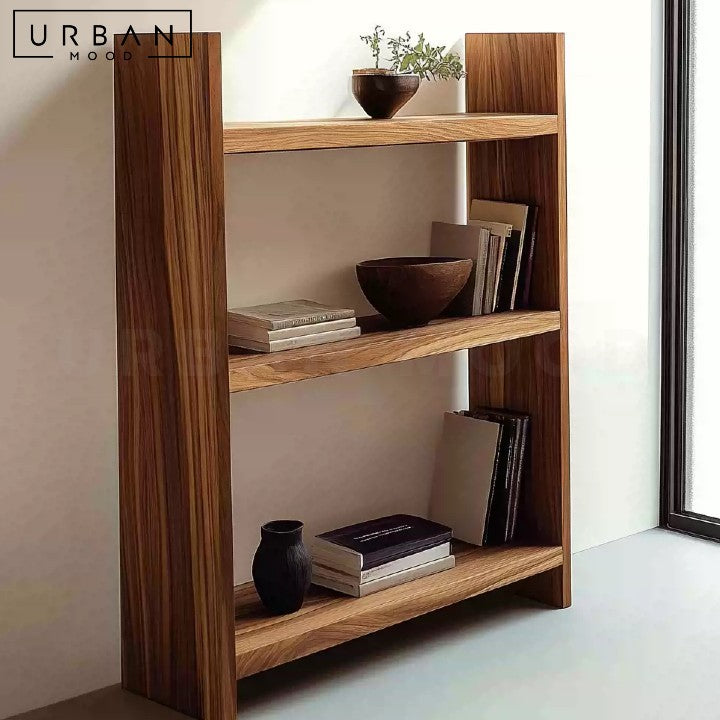 BIRAN Rustic Solid Wood Bookshelf