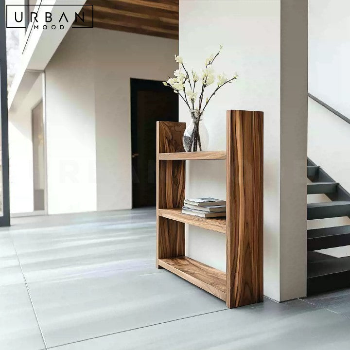 BIRAN Rustic Solid Wood Bookshelf