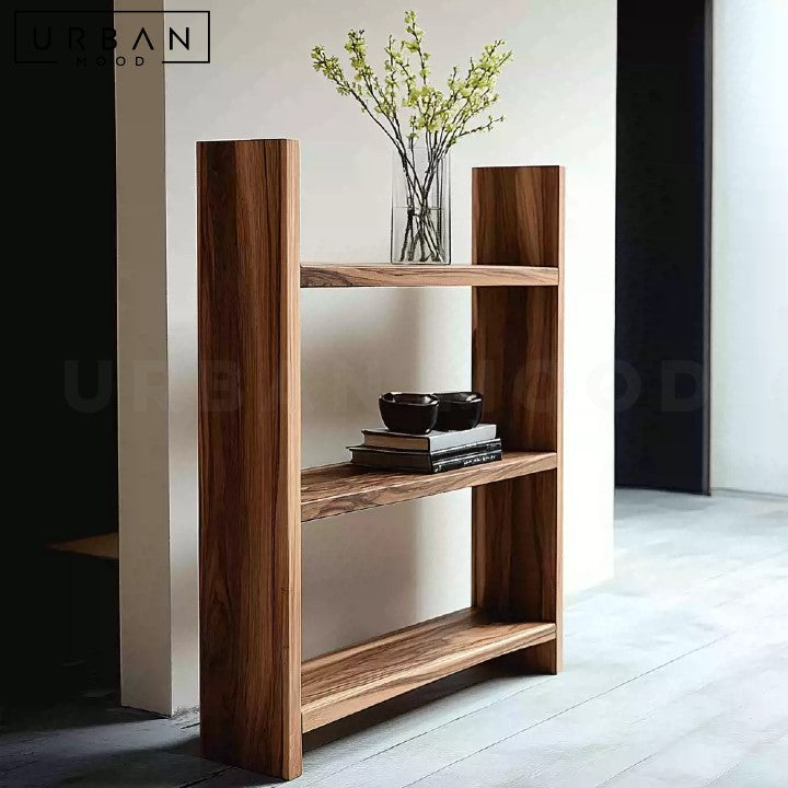 BIRAN Rustic Solid Wood Bookshelf