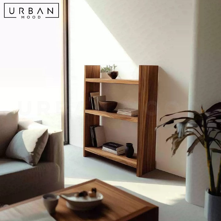 BIRAN Rustic Solid Wood Bookshelf