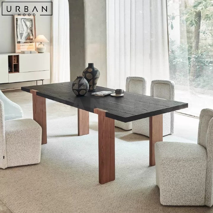 BITRUS Modern Solid Wood Dining Table