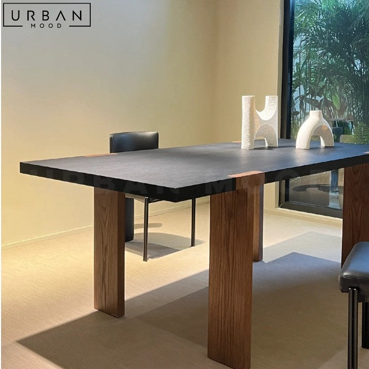 BITRUS Modern Solid Wood Dining Table