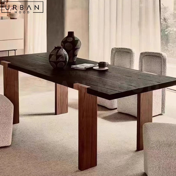 BITRUS Modern Solid Wood Dining Table