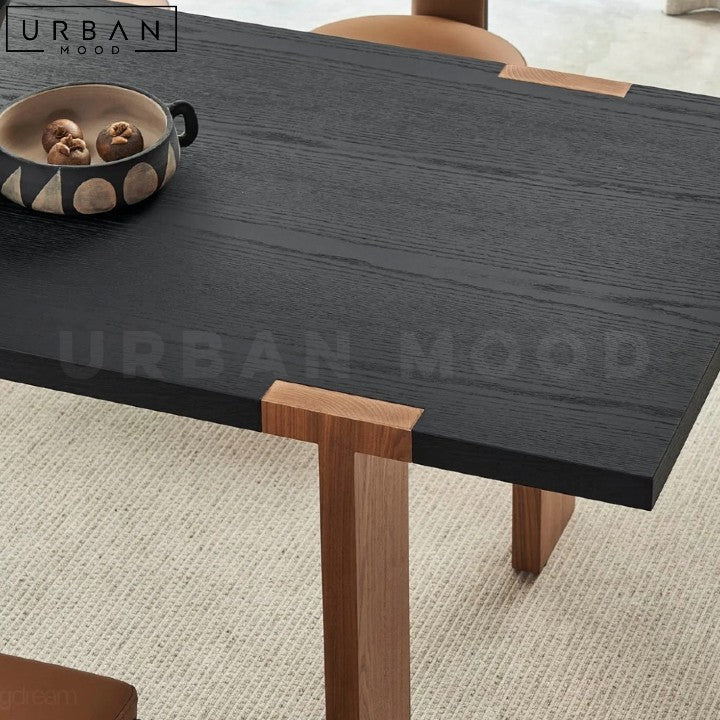 BITRUS Modern Solid Wood Dining Table