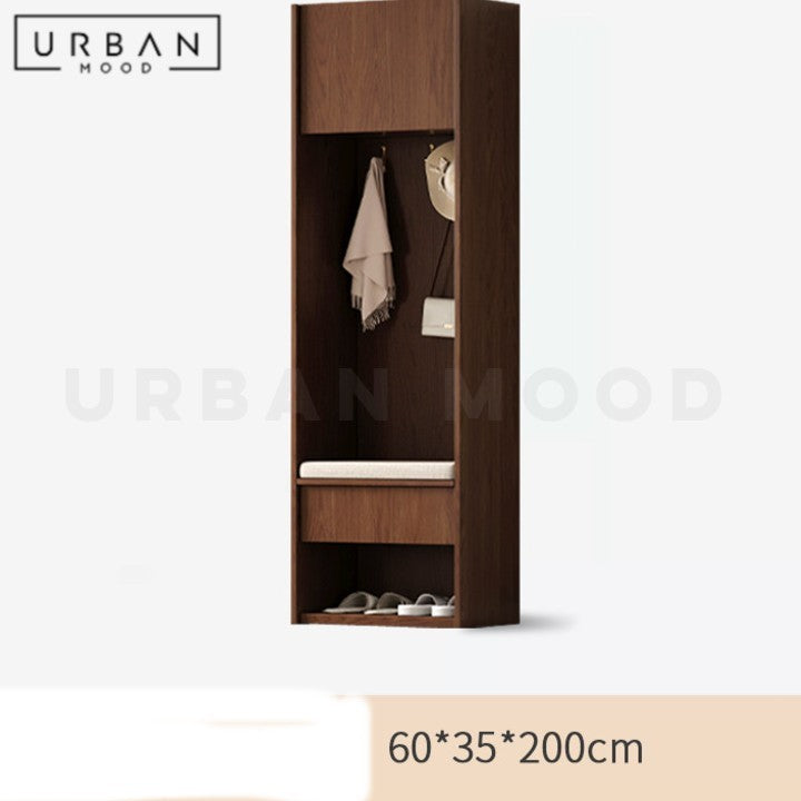 BILL Modern Solid Wood Shoe Cabinet