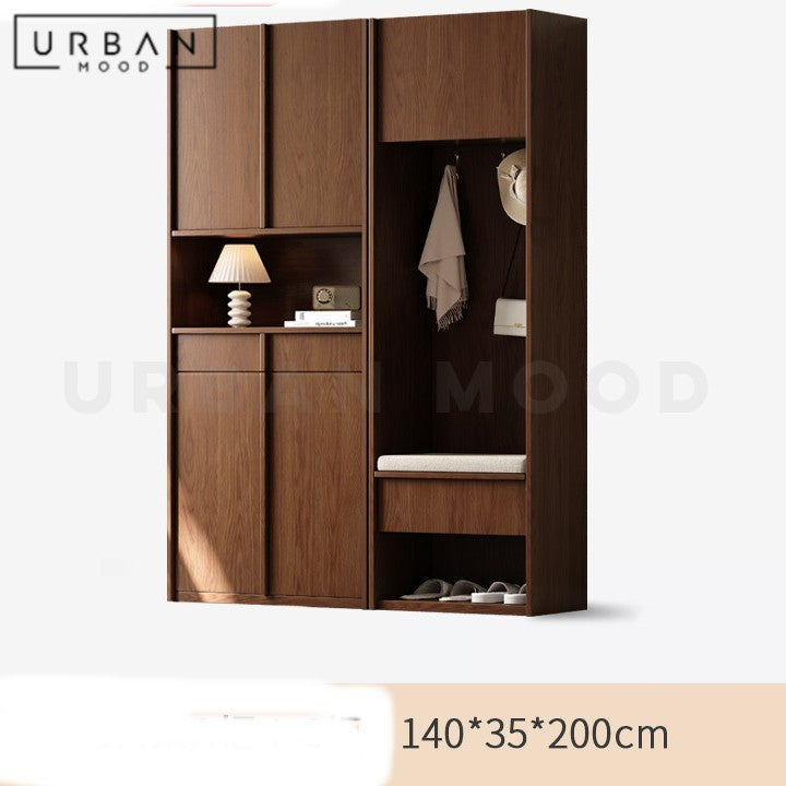 BILL Modern Solid Wood Shoe Cabinet