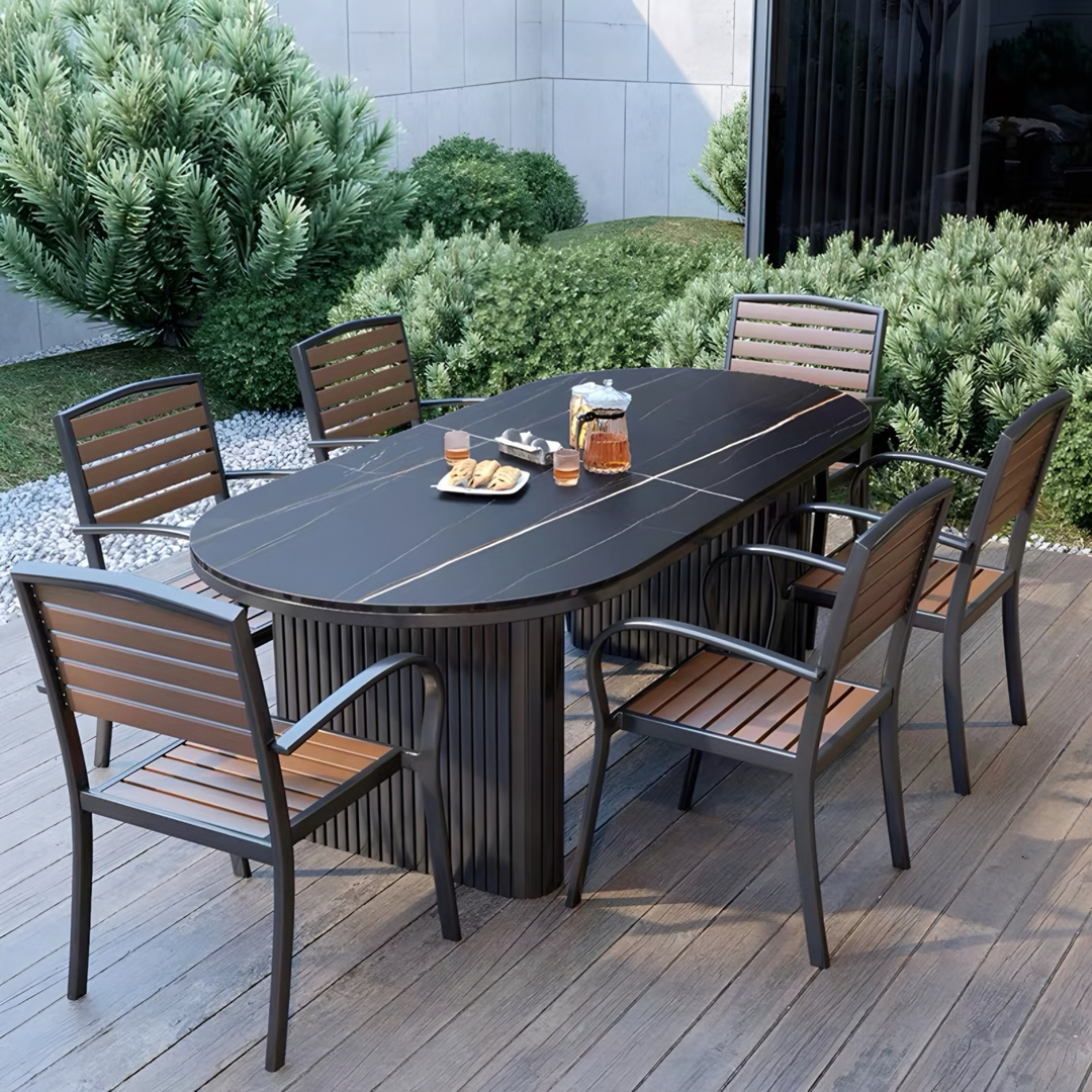 BLACKWELL Modern Outdoor Dining Table and Chairs - Urban Mood Singapore