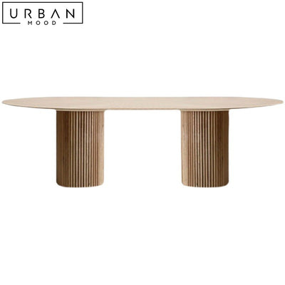BLUN Japandi Solid Wood Dining Table