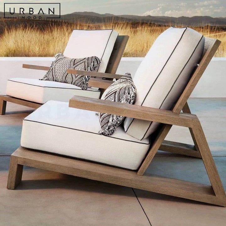 BOIS Modern Solid Wood Outdoor Sofa