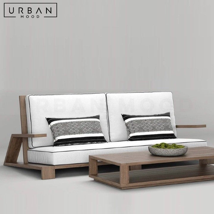 BOIS Modern Solid Wood Outdoor Sofa