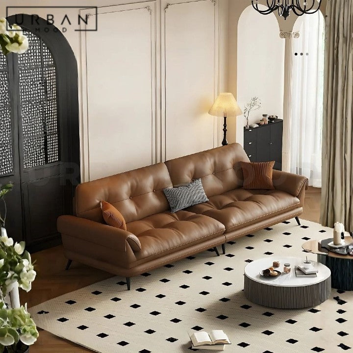 BOLAND Modern Genuine Leather Sofa